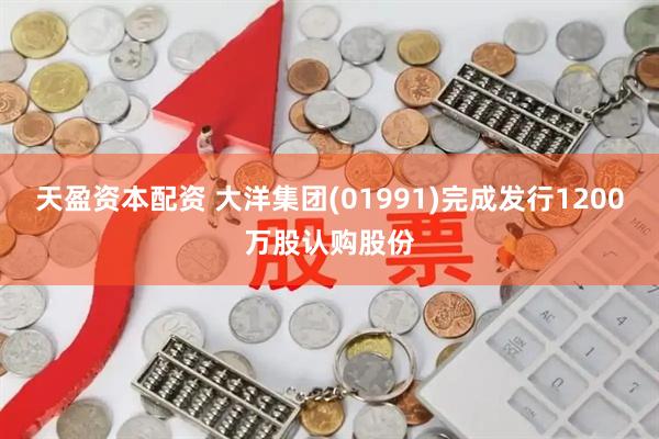 天盈资本配资 大洋集团(01991)完成发行1200万股认购股份