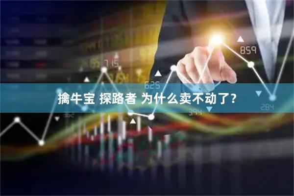 擒牛宝 探路者 为什么卖不动了？